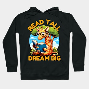 giraffe reading book Hoodie